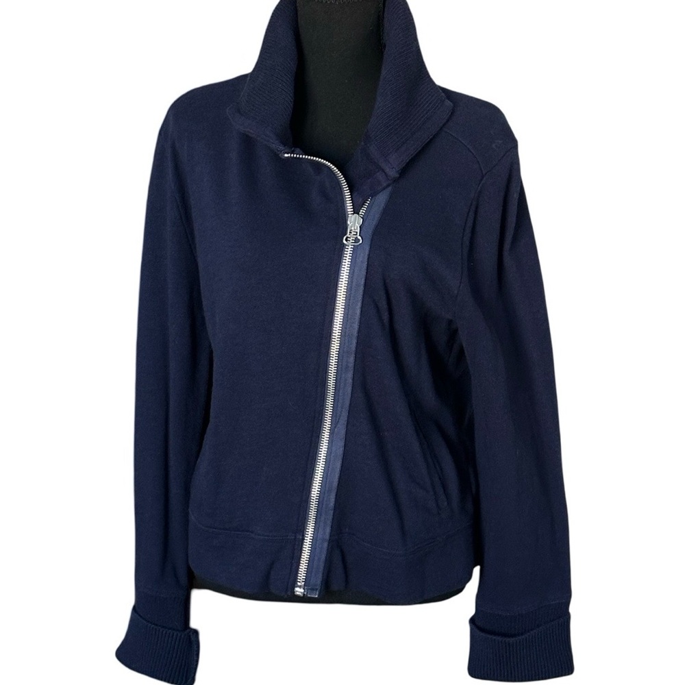 GAP Navy Blue Moto Jacket Women’s Size Large